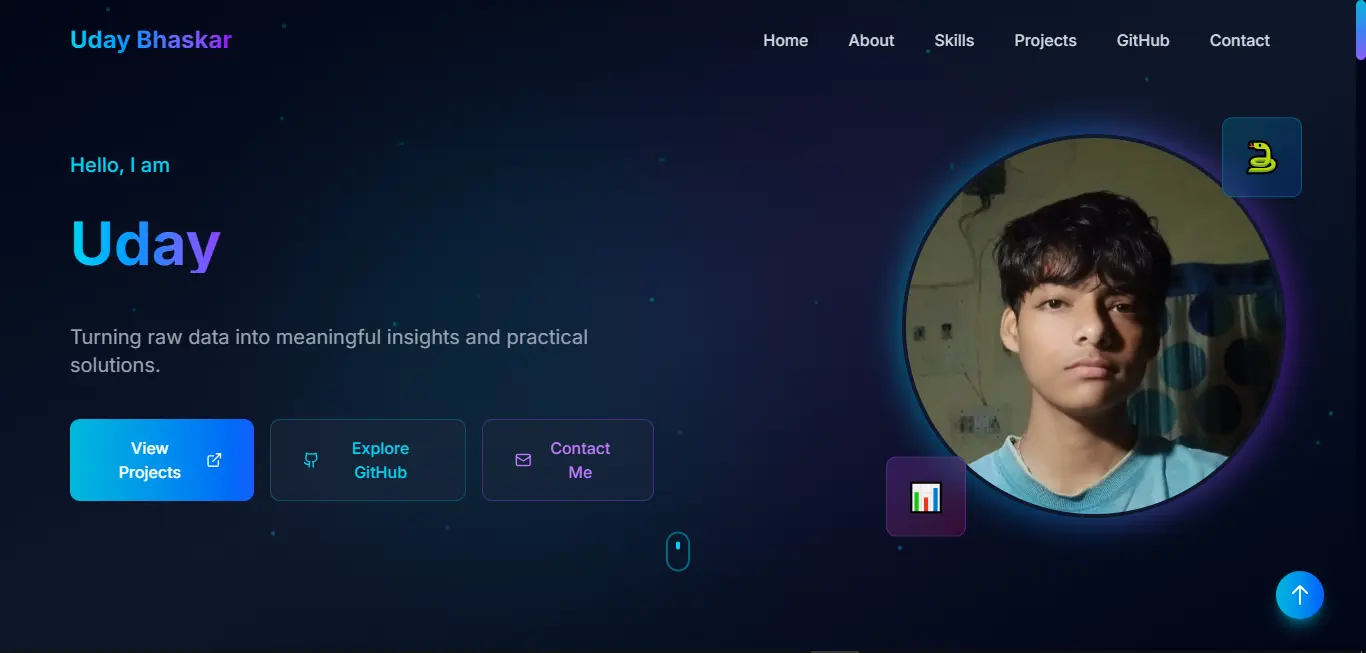 Uday Bhaskar Portfolio Website